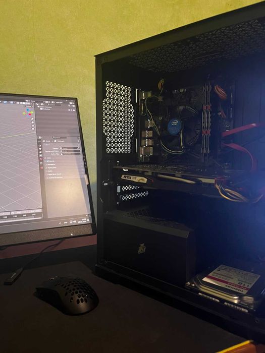 Потужний комп’ютер,Потужний ПК, Intel Core i3-10100F, GTX 1650 GamingX