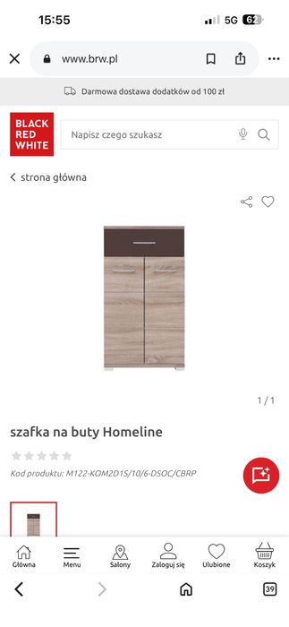BRW szafka na buty 2szt