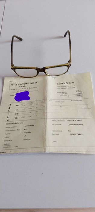 Okulary korekcyjne-oprawki.