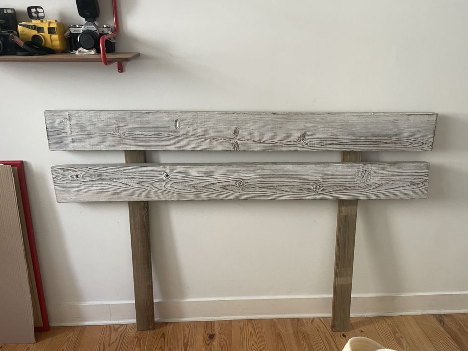 Cabeceira de cama de madeira - Handmade