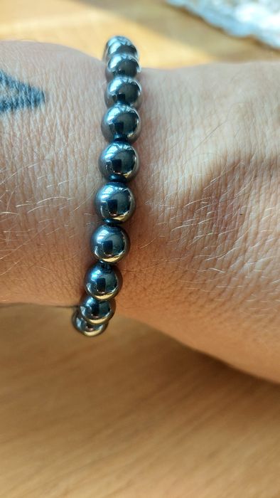 Stalowa piękna bransoletka