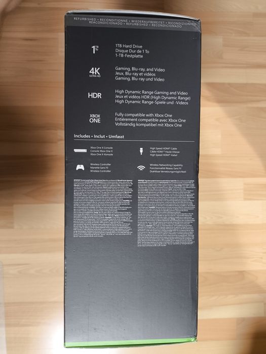 Xbox One X - Puste pudełko / karton do kolekcji