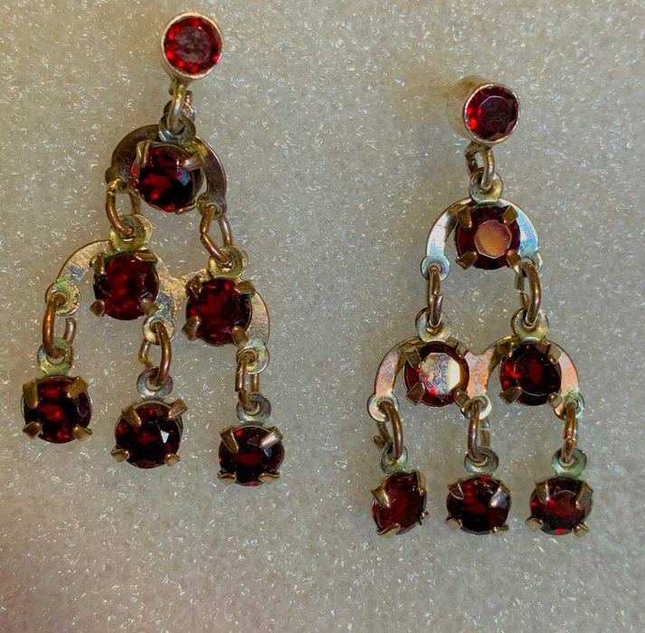 Серьги, бусы Гранаты