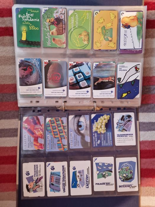 Karty telefoniczne 600 szt + albumy