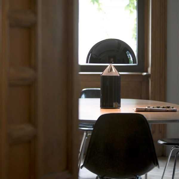 Candeeiro de mesa ATOLLO D.38CM Preto da Oluce (Original e Novo)
