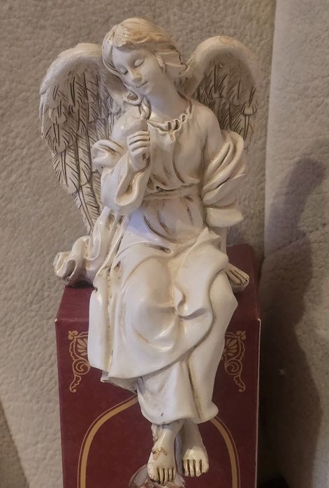 Stara figurka kolekcjonerska ANIOŁ siedzący. Niemcy  Bawaria XXw.