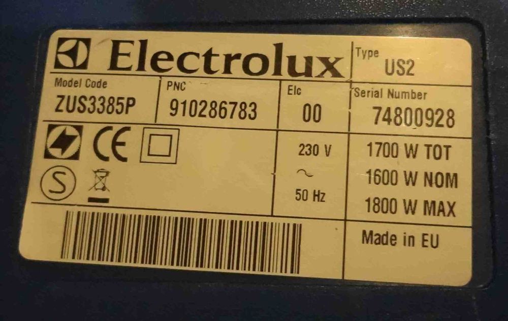 пылесос Electrolux ZUS3385P на детали