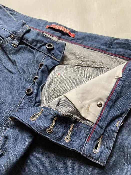 Lacoste LIVE oryginalne niebieskie męskie Spodnie Jeansy W 32 L 32