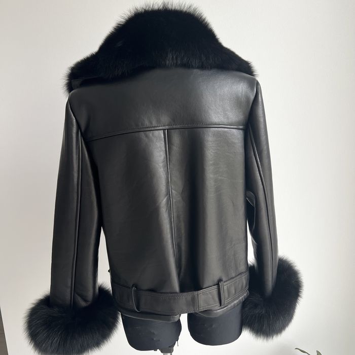 Ramoneska skóra plus duży lis naturalny