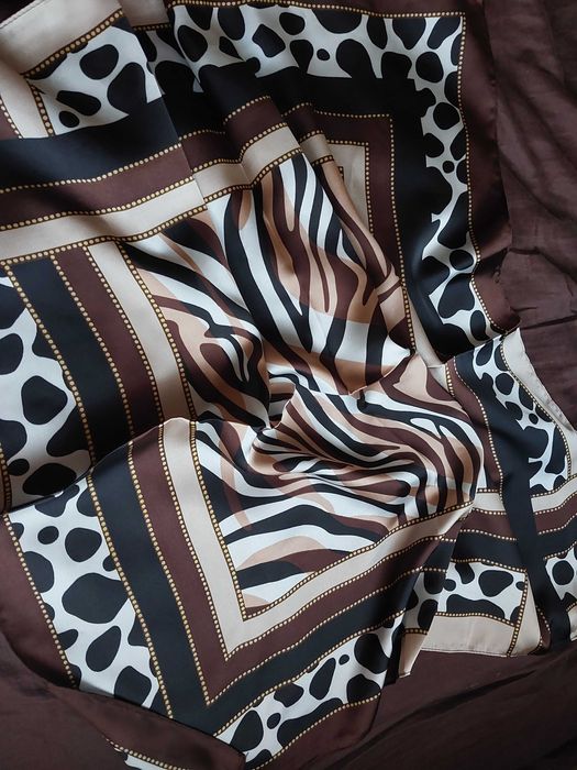 Apaszka Chusta damska  elegancka wzory zwierzęce - animal print