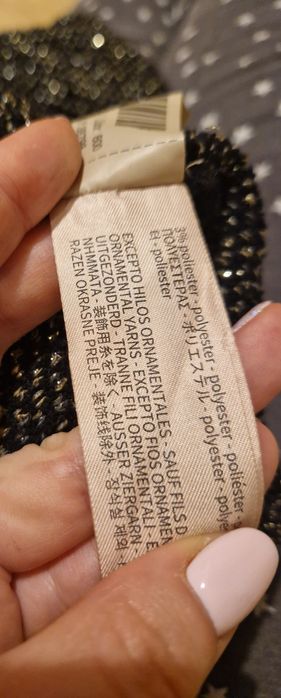 Błyszcząca sukienka Massimo Dutti, rozmiar S