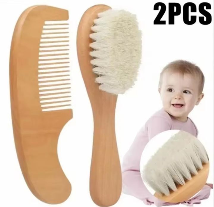 Набір для немовлят гребінець +розчіска для вичісування тім'ячка