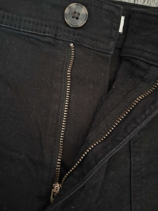 Czarne dżinsowe szorty H&M z wysokim stanem