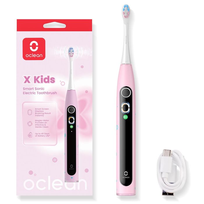 Электрическая зубная щетка Oclean X Kids Pink - Повреждена упаковка