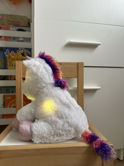 Świecący jednorożec unicorn pluszak maskotka lampka