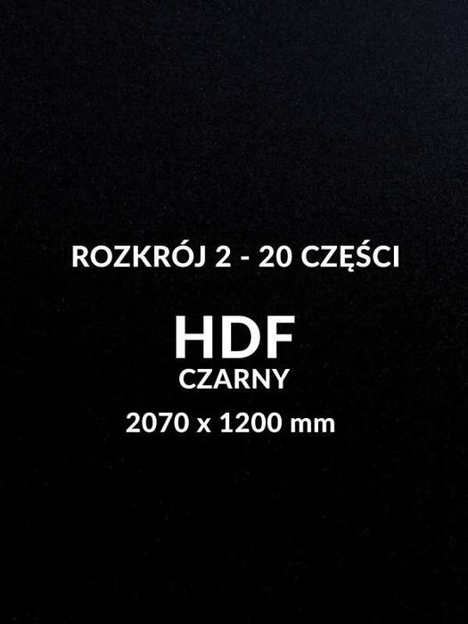 Płyta HDF czarna  3mm 2070×1200 mm – docinanie na wymiar TYLKO WYSYŁKA
