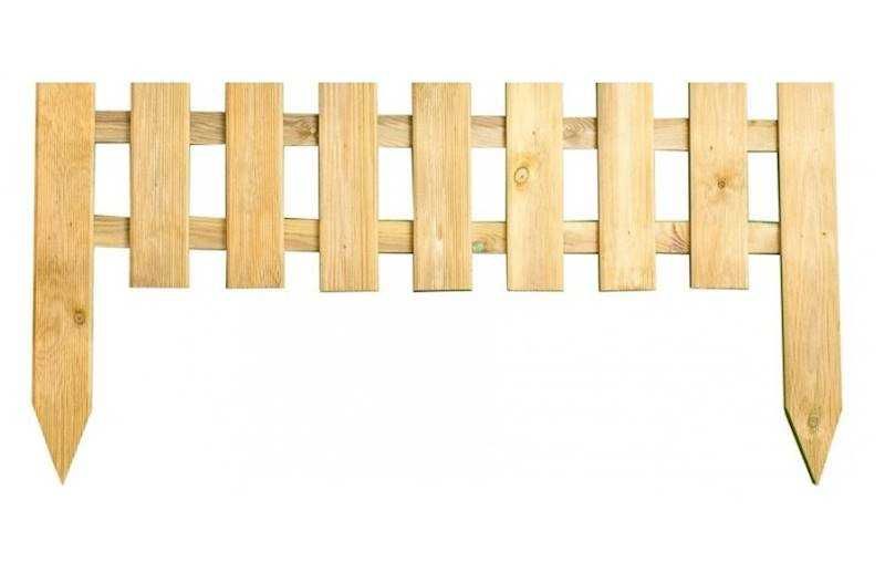 Drewniany płotek OBRZEŻE ogrodowy 100 cm płotek trawnikowy