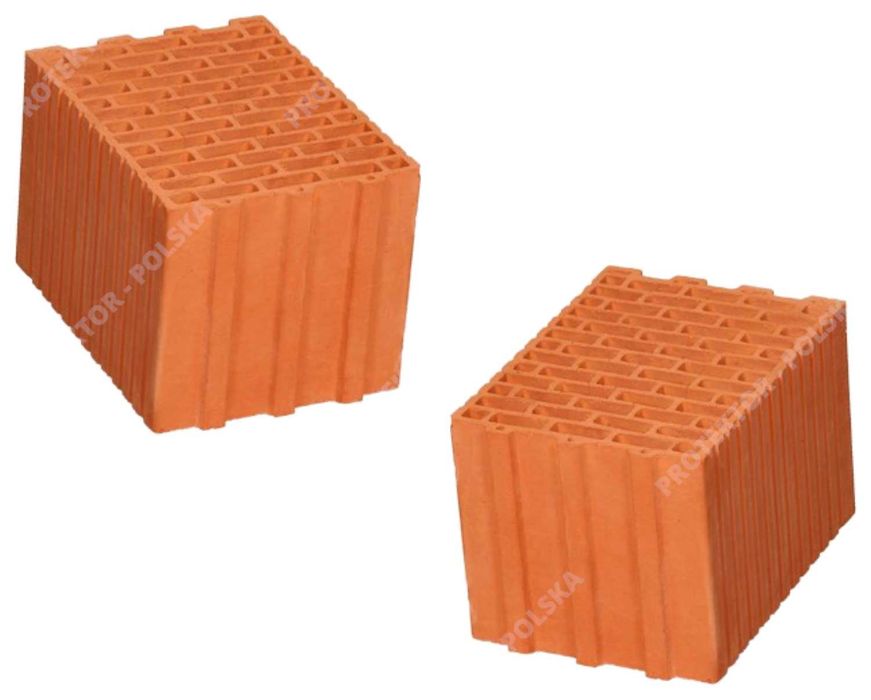 pustak TERMOTON 25cm cegła kratówka max budowa DIAMENT SZLIF OWCZARY