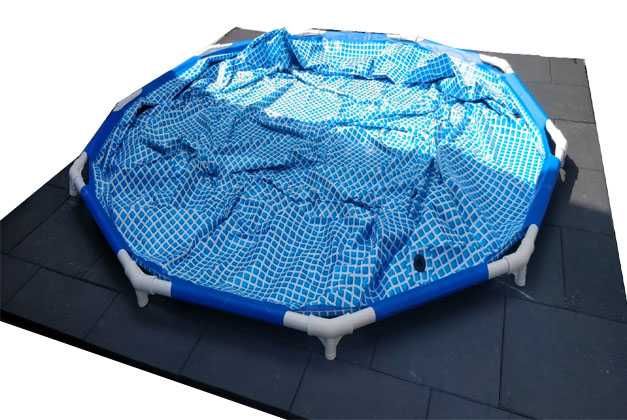 Płyty gumowe stabilizujące pod basen ogrodowy nawierzchnia pod basen