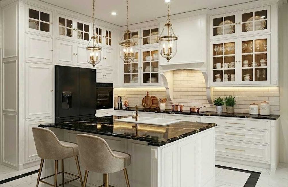 Meble kuchenne, z drewna, retro,  w stylu angielskim