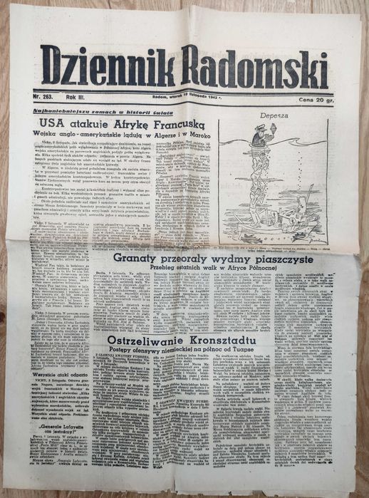 Dziennik Radomski - gadzinówka - 1942