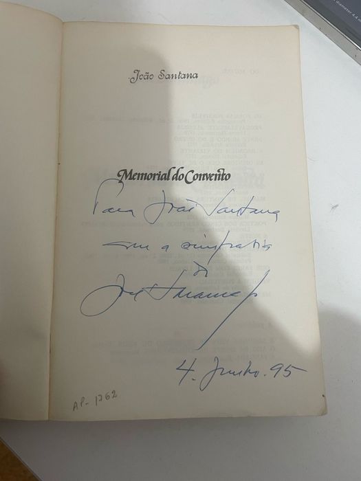 Livros Autografados de José Saramago