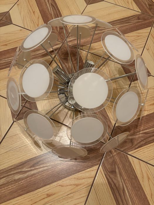 Komplet lamp sufitowych 2 szt. -designerski model kulisty