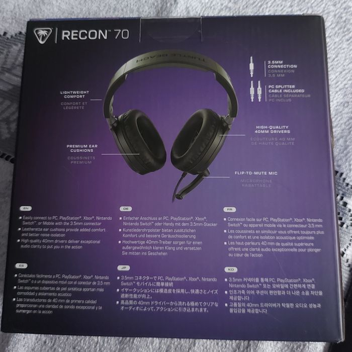 Słuchawki gamingowe, przewodowe. Turtle Beache