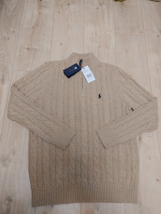В’язаний світшот Polo Ralph Lauren / 1/4 zip / полузамок / кофта поло