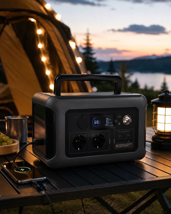 Przenośna stacja zasilania ładowania powerbank generator prądu ALLPOWERS R600 600W