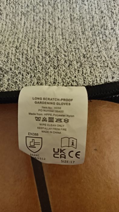 Rękawice ochronne, ogrodnicze odporne na przecięcia EN388 poziom 5