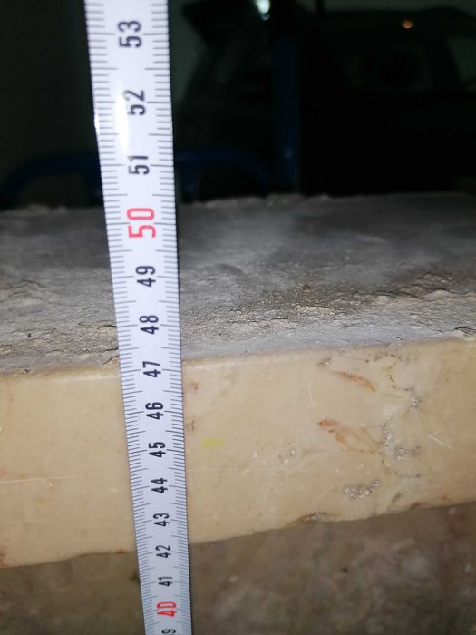 Lava-Loiças rústico em pedra Lioz e mármore - Vintage