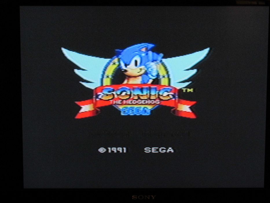 Consola Sega Master System II Sonic em caixa