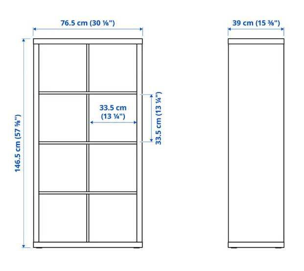 Estante gama KALLAX cinza IKEA