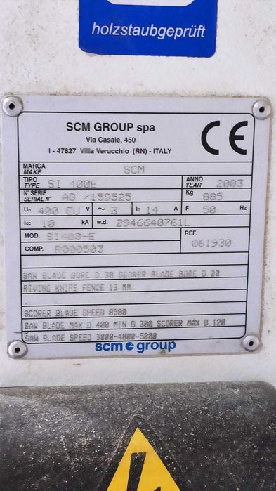Esquadrejadora SCM S1400E