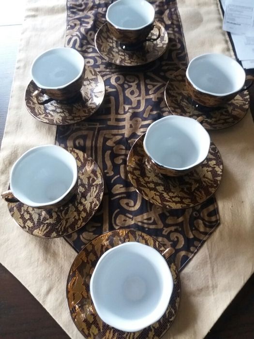 NORIAKI Porcelana Japońska  POZŁACANA! Zestaw