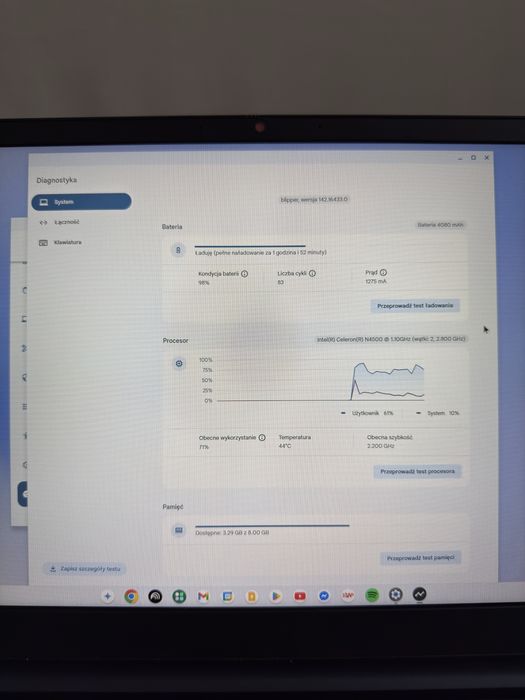 Laptop Lenovo Chromebook IdeaPad 3-15 N4500/8GB/128GB/ChromeOS