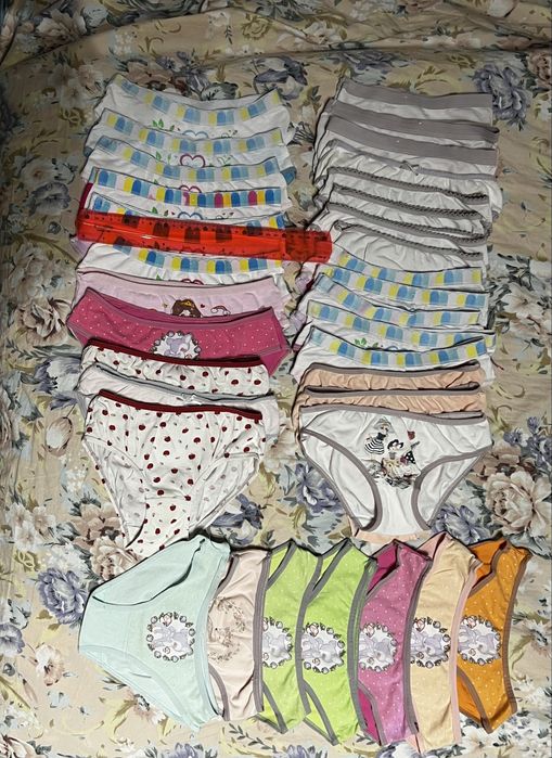 Zestaw majtek dziewczęcych 34 szt 134 - 140 см bawełniane