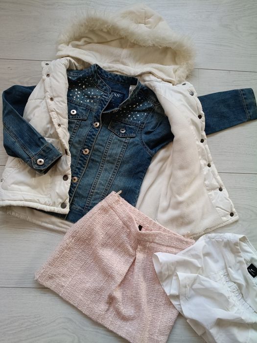 Guess kurtka, bezrękawnik,kamizelka+gratis 2 spódniczki
