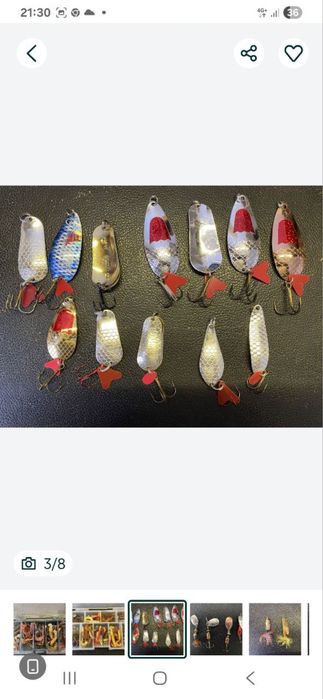 Силиконовые рыбацкие приманки блёсна