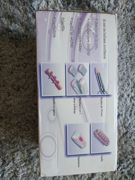 Conjunto de Prancha de cabelo e depiladora
