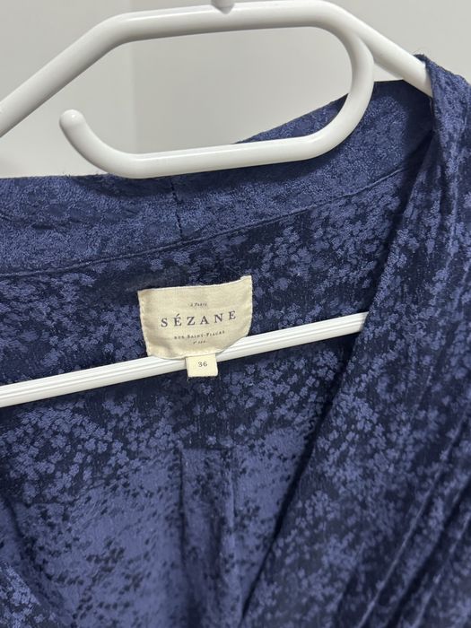 Sezane Floral Wrap Blouse блузка