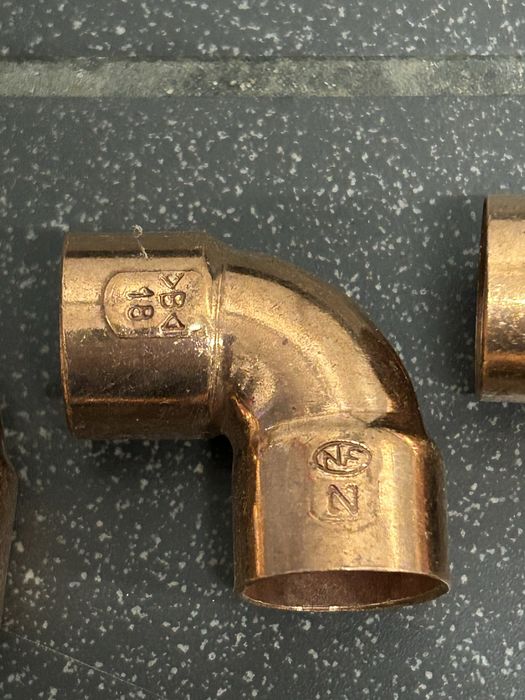 Kształtki miedziane różne 20 szt