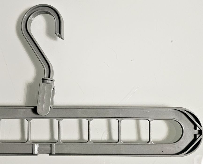 Nowy 2 x szary, funkcjonalny wieszak