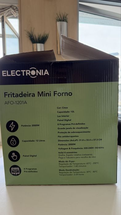 Airfryer Mini Forno 12L Eletronia