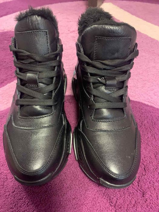 Кожані ботінки