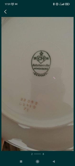 Zestawy porcelany Hutschenreuter Serwis obiadowy kawowy krem złoto