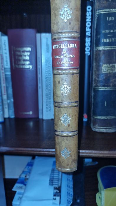 Livro Antigo – "Miscelânea" de Miguel Leitão de Andrade – 1857