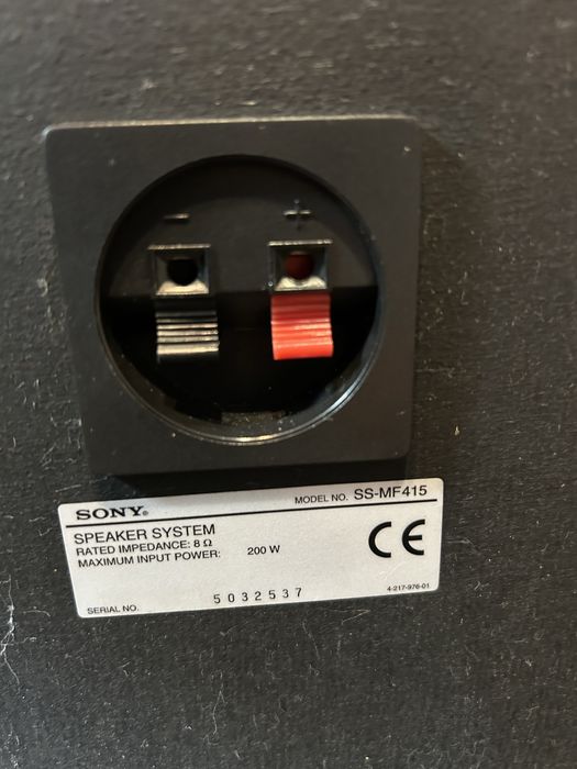 Colunas de chao Sony SS-MF415, revistas. 200w e 8 ohms