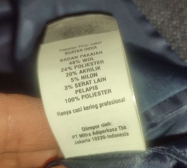 Marynarka Topman r. 42 / M Wełna granat